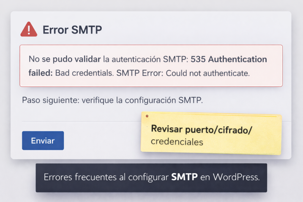 Configuración de servidor smtp en página web: guía paso a paso 10 Errores Frecuentes Al Configurar Smtp En Wordpress Y Cómo Resolverlos.